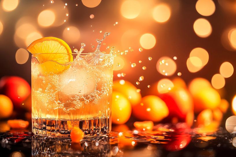 Refreshing cocktail with spritz by Poster Art Shop