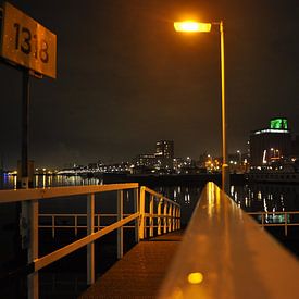 Rotterdam by night van Maurits Eykman