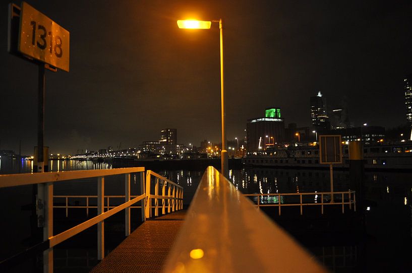 Rotterdam by night by Maurits Eykman