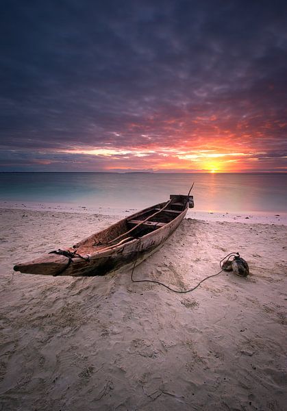 Zanzibar zonsondergang van Vincent Xeridat