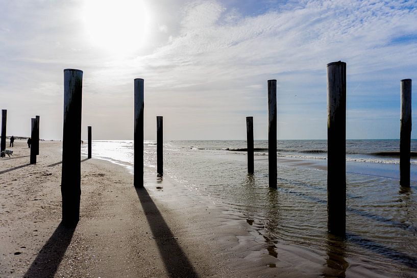 Piles in Petten aan Zee by Lea Wever