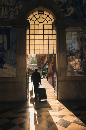 Lumière dorée du matin II - Gare de São Bento - Porto