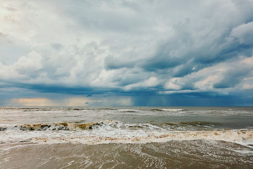 dark sky over the North Sea by eric van der eijk