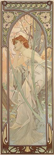De tijden van de dag - Avondlijke overdenking, Alfons Mucha
