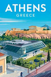 Athens, Greece. by Poster Art Shop