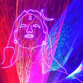 Shiva's Licht van Jo Tiane Art