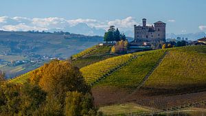 Castello di Serralunga d'Alba in Herbstfarben