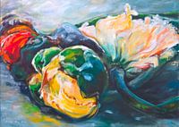 anemones 65x90cm