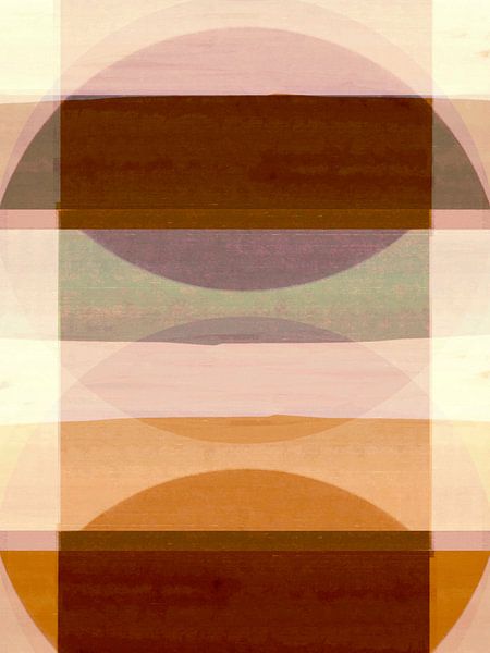 Abstracte organische vormen Warme herfst van FRESH Fine Art