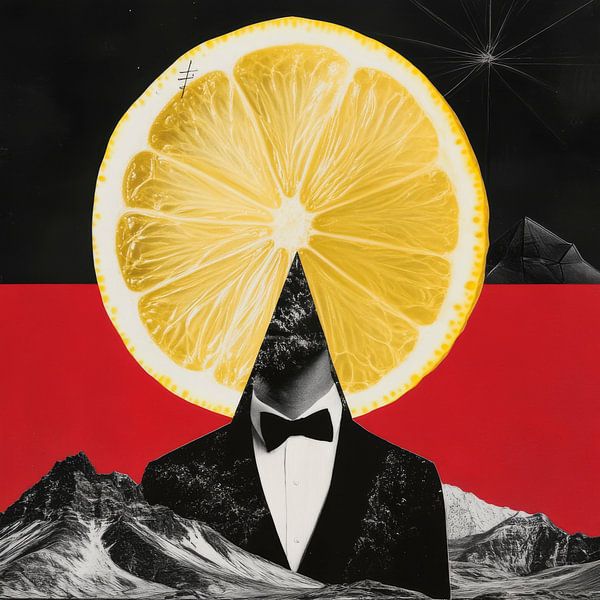 Lemon head and smart suits by Poster Art Shop