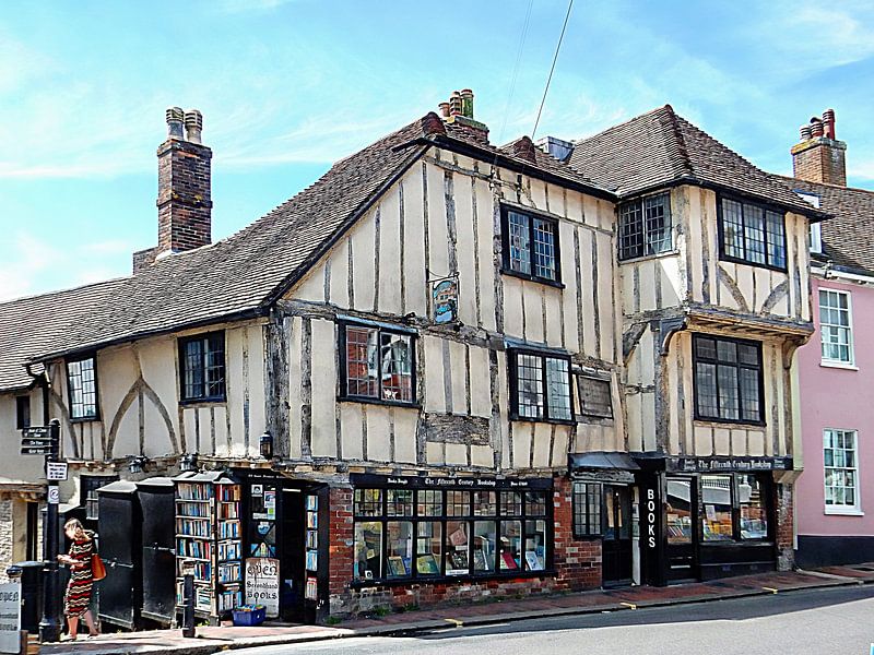 Old Bookshop Lewes England by Dorothy Berry-Lound
