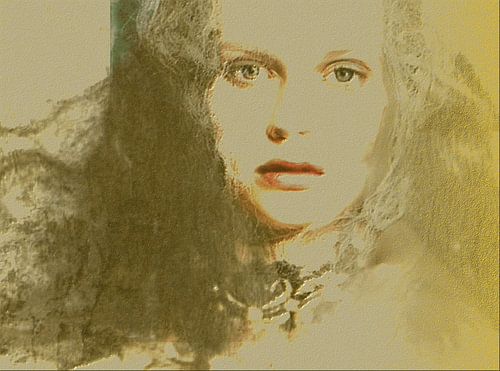 ALTHÉA Golden Veil – Abstrakte Wandkunst