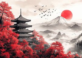 Crimson Tranquility by Lae