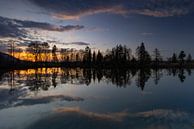 Coucher de soleil dans le marais de Murnau par Andreas Müller Aperçu