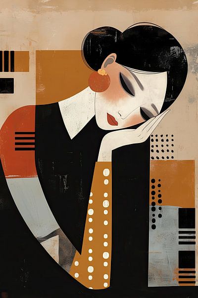 Moderne Vrouw van De Mooiste Kunst