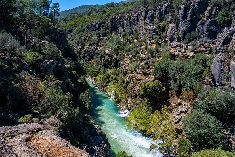 Kristallklares Wasser in wilder Felsschlucht von Photo Art Thomas Klee