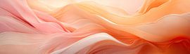 Peach Dream - Peach Fuzz Abstract Flow #07 by Ralf van de Sand