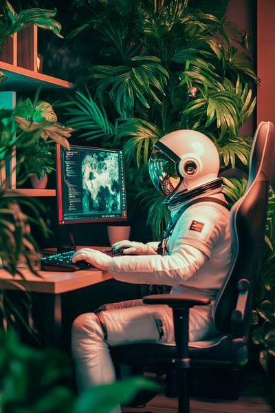 Astronaut in the jungle of games by Poster Art Shop