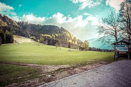 Ski area Höhenloipe Bodental Austria in spring. by Made by Voorn