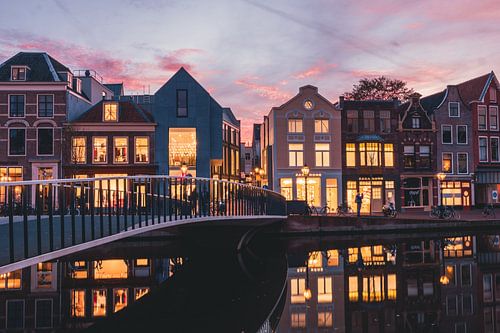 Zonsondergang Catharinabrug sur Chris van Keulen