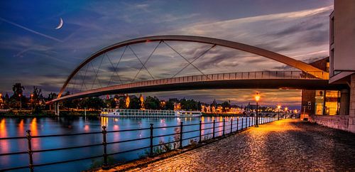 The Hoge Brug in Maastricht during sunset