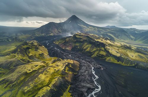 Sporen van uitbarstingen in het landschap