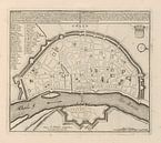 Ancienne carte de Cologne datant d'environ 1720 par Gert Hilbink Aperçu