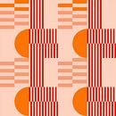 Funky retro geometric 9_1. Modern abstract art in bright colors. by Dina Dankers thumbnail