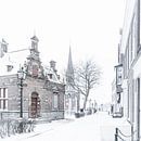 Sluisplein Leidschendam - Brugwachtershuisje van Scholtes Fotografie thumbnail