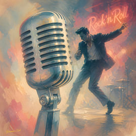 Golden Mic Nostalgie 2 von Johannas Art Creations