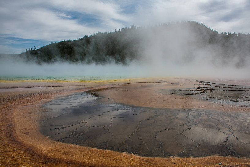 Bassin de geyser dans le parc national américain de Yellowstone par Christien Brandwijk