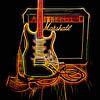 Gitaar en versterker in neonkleuren van Leo Huijzer