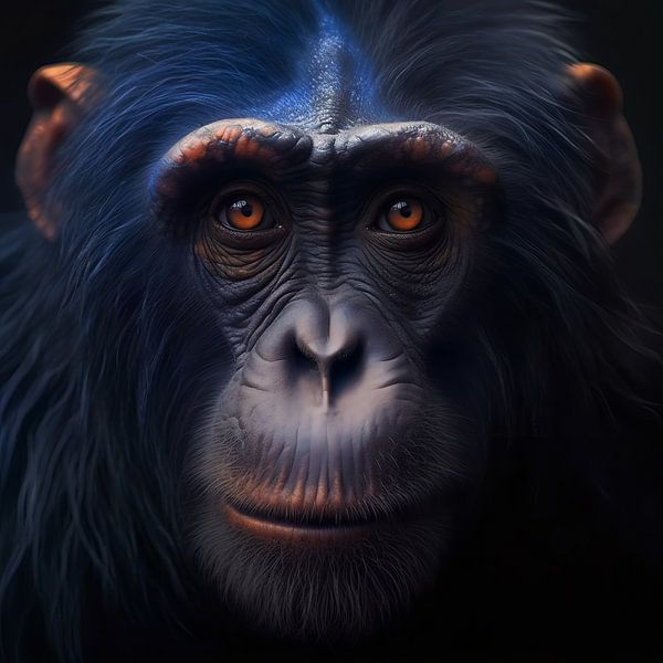 Blue Chimp von YArt