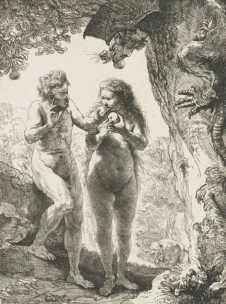 Adam und Eva von Rembrandt van Rijn