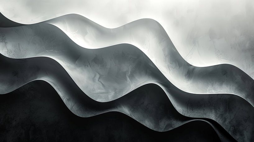 Abstracte Eb en Vloed van ByNoukk