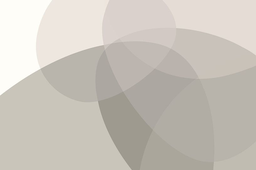 Abstract Circles in Earth Tones by Monika Strigel