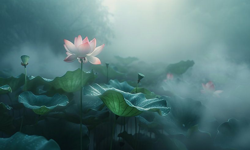 Sommerblumen im Dämmerlicht von fernlichtsicht