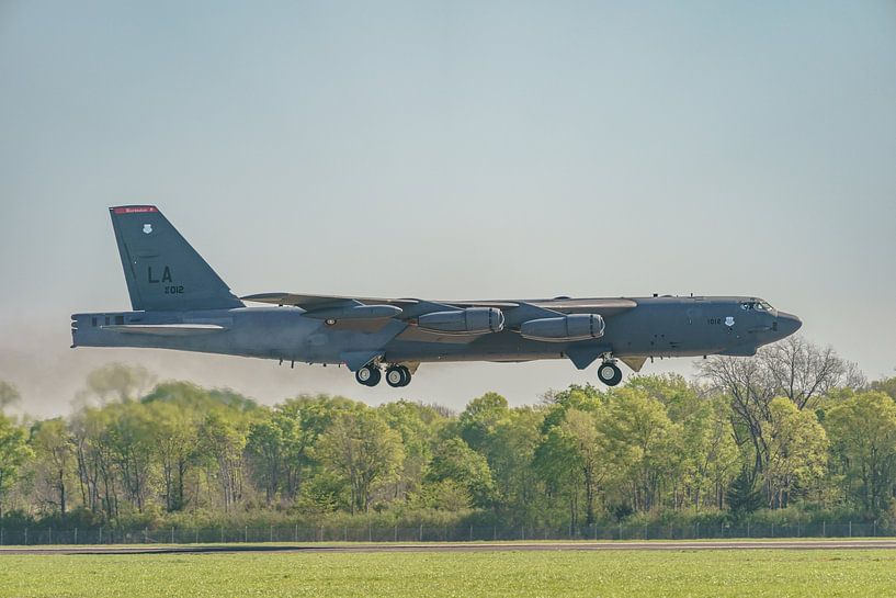 Take-off Boeing B-52 Stratofortress bomber. by Jaap van den Berg
