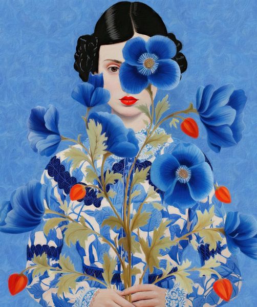 Blue Portrait of Blue van Marja van den Hurk