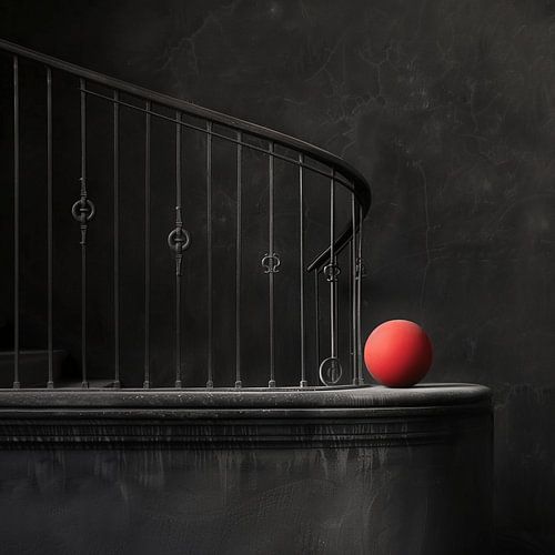 Ancient Stairs and Modern Strength - A Red Ball Beams