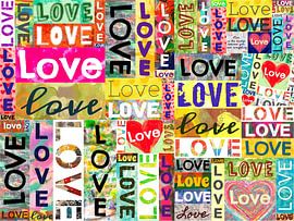 Collage "Liebe ist überall" von SpeelseKunst