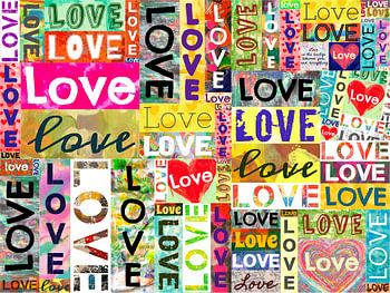 Collage "Love is everywhere"