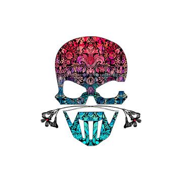 SKULL FLORAL ORNAMENTS I van Pia Schneider