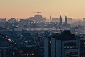 Skyline von Antwerpen - Silhouetten bei Sonnenaufgang I | Stadtfotografie