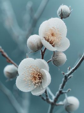 Rosée matinale sur les fleurs printanières sur Max Steinwald