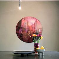 Kundenfoto: Transparenz: rot trifft magenta und pink von Annette Schmucker, als rundes bild