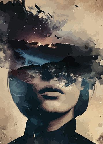 Une femme et son regard infini