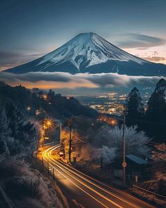 Verzauberter Anblick des Fuji