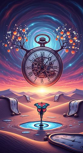 Etherisch surrealistisch droomlandschap tussen werkelijkheid en verbeelding