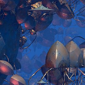 3d illustration render fantasy of an alien planet by W J Kok